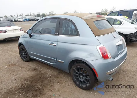 2013 Fiat 500C Lounge из США, поврежденный, VIN 3C3CFFER1DT516015